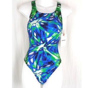 Speedo Tie Dye Green Blue